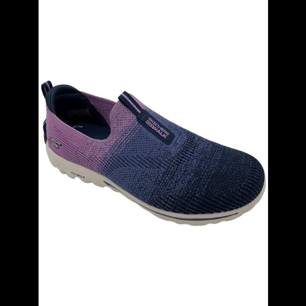 Skechers GOwalk Travel Ombre Washable Vegan Slip-Ons Ibiza Navy/Purple - Wide